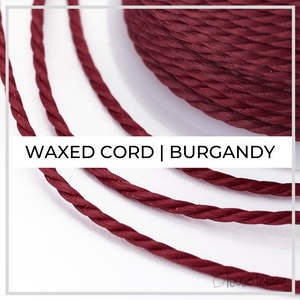 Waxed Cord | 10M Roll | Burgandy