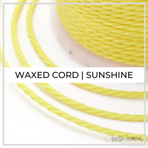 Waxed Cord | 10M Roll | Sunshine
