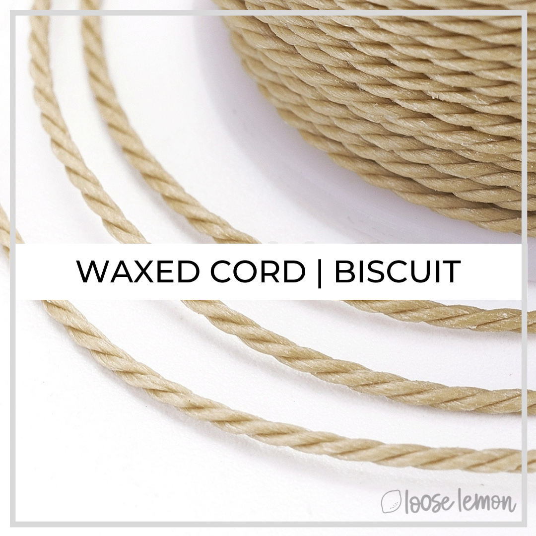 Waxed Cord | 10M Roll | Biscuit