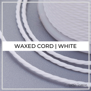 Waxed Cord | 10M Roll | Snow
