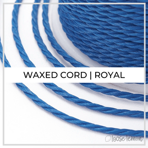 Waxed Cord | 10M Roll | Royal