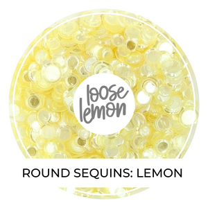 Round Sequins | Lemon (Mixed Size)