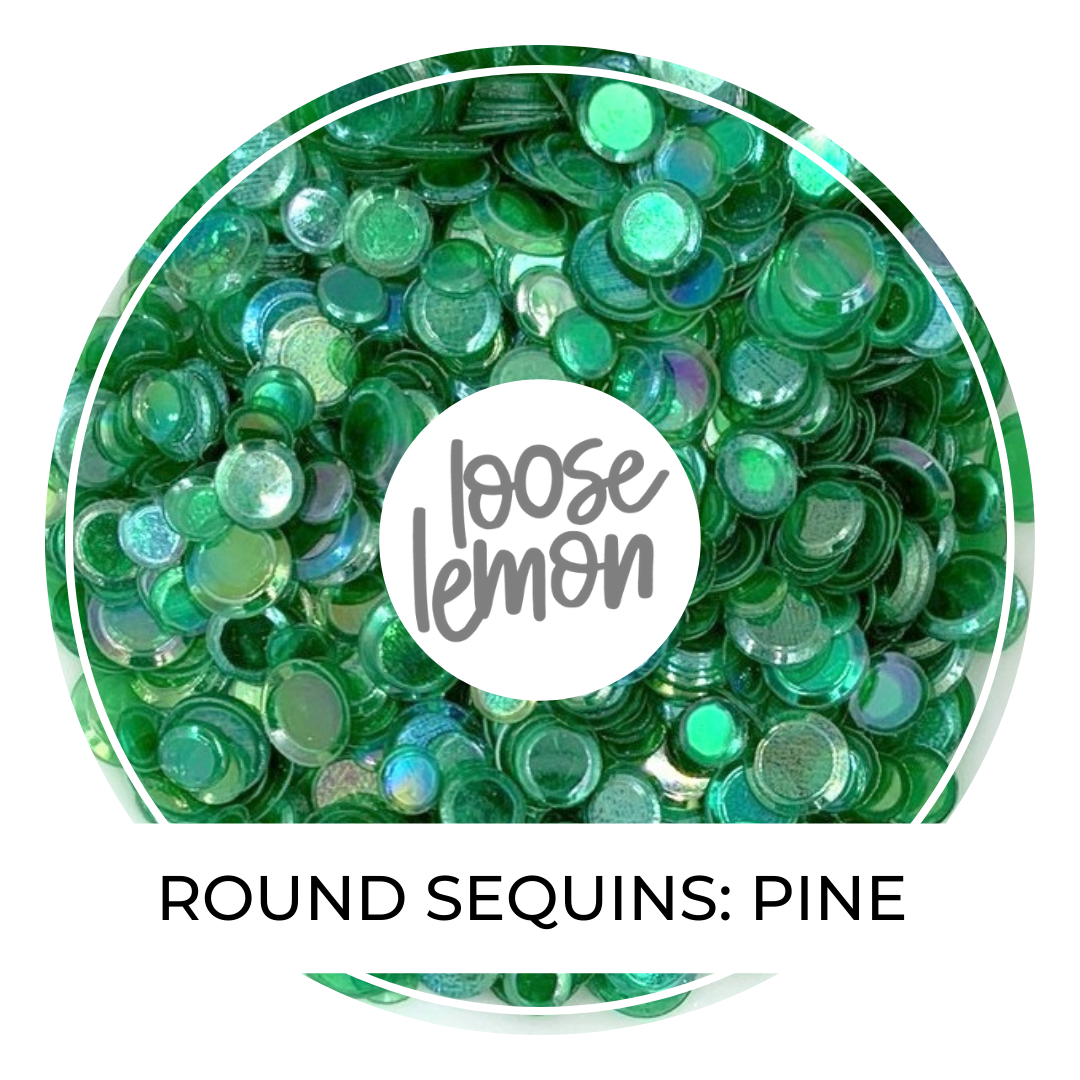 Round Sequins | Pine (Mixed Size)