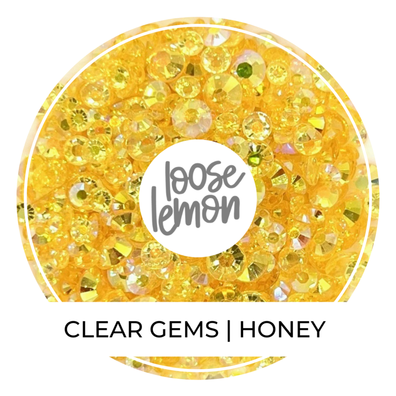 Clear Gems  Galaxy Mix - Loose Lemon Crafts
