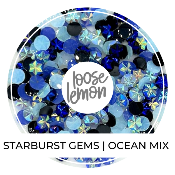 Starburst Gems  Midnight - Loose Lemon Crafts