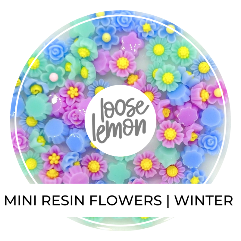 Mini Resin Flowers  | Winter Mix