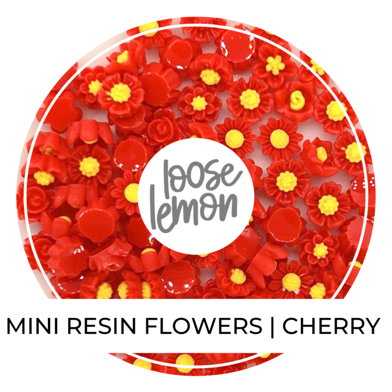Mini Resin Flowers  | Cherry