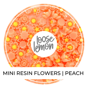 Mini Resin Flowers  | Peach