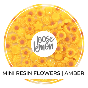 Mini Resin Flowers  | Amber