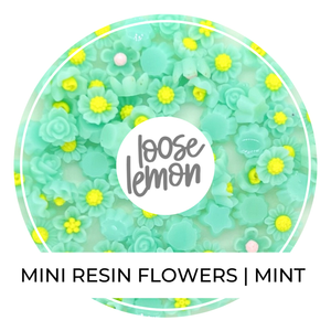 Mini Resin Flowers  | Mint