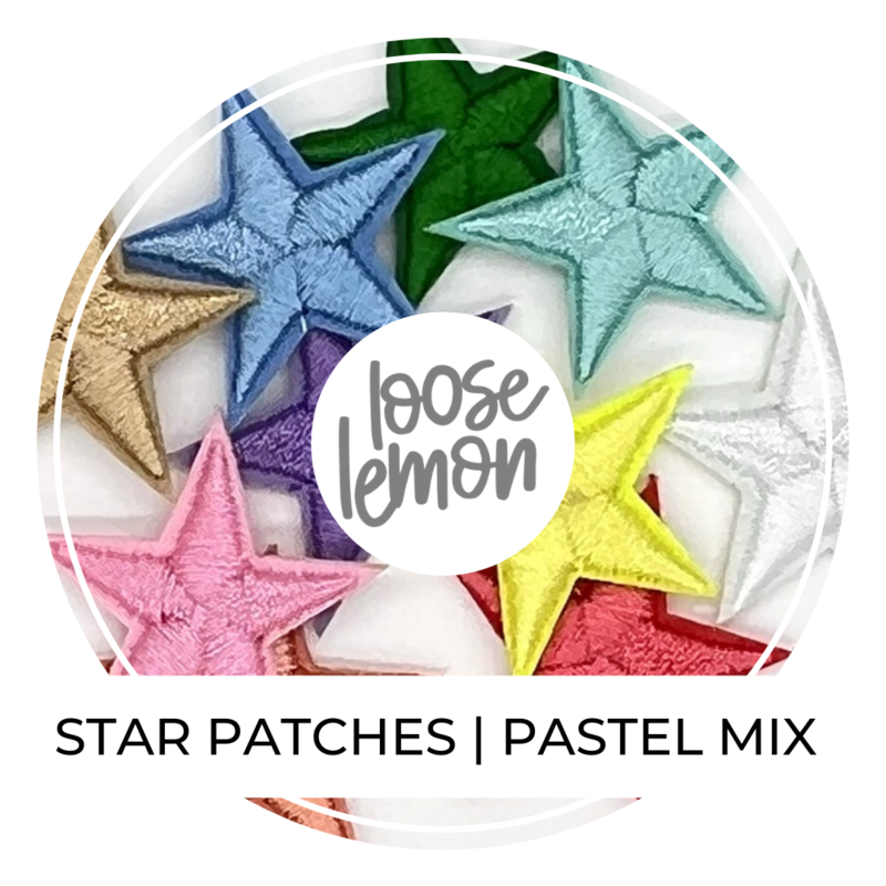 Star Patches  Pastel Mix X 10 - Loose Lemon Crafts