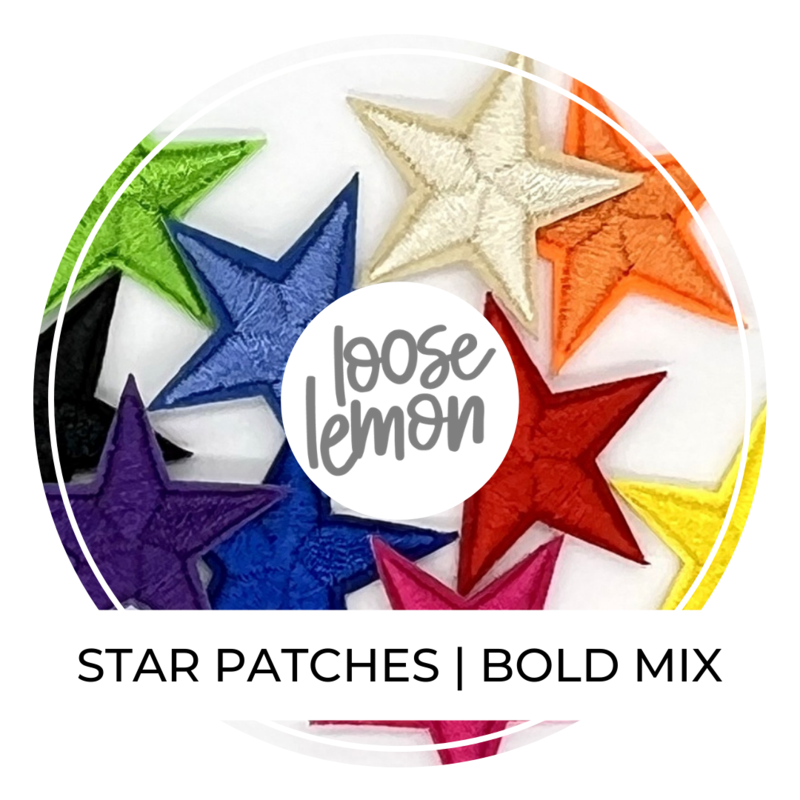 Star Patches  Pastel Mix X 10 - Loose Lemon Crafts