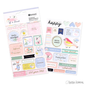 One Of A Kind | Chipboard Embellishments (2 Sheets)