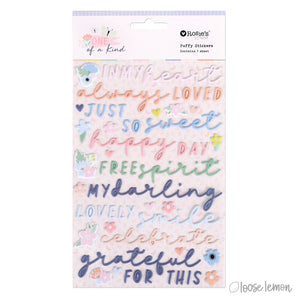 One Of A Kind | Puffy Stickers Sentiments