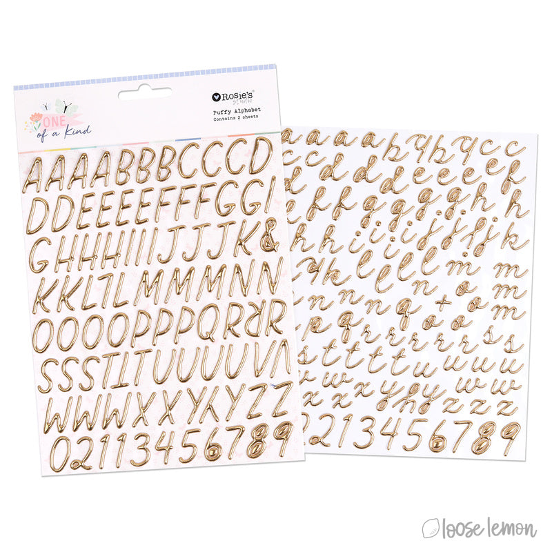 One Of A Kind | Puffy Alphabet (2 Sheets)