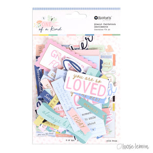 One Of A Kind | Cardstock Diecut Sentiments (174 Pieces)