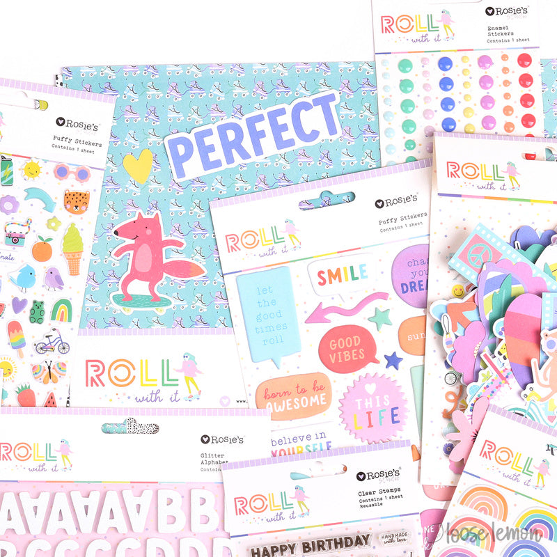 Roll With It | Puffy Motif Stickers