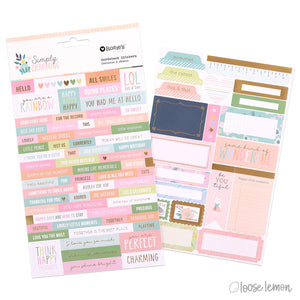 Simply Charming | Cardboard Sticker Pack (2 Sheets)