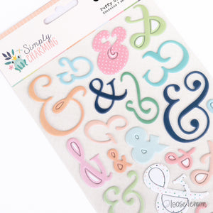 Simply Charming | Puffy Stickers Ampersands