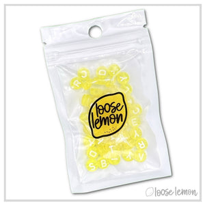 Letter Beads | Yellow