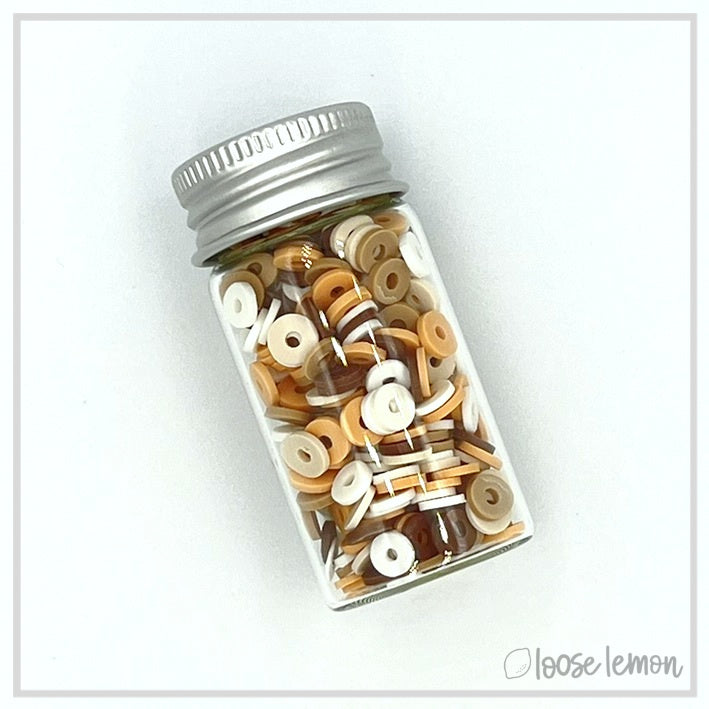 Flat Beads | Earth Mix (16G Jar)