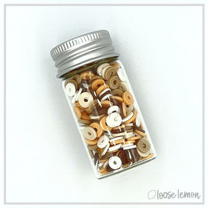 Flat Beads | Earth Mix (16G Jar)