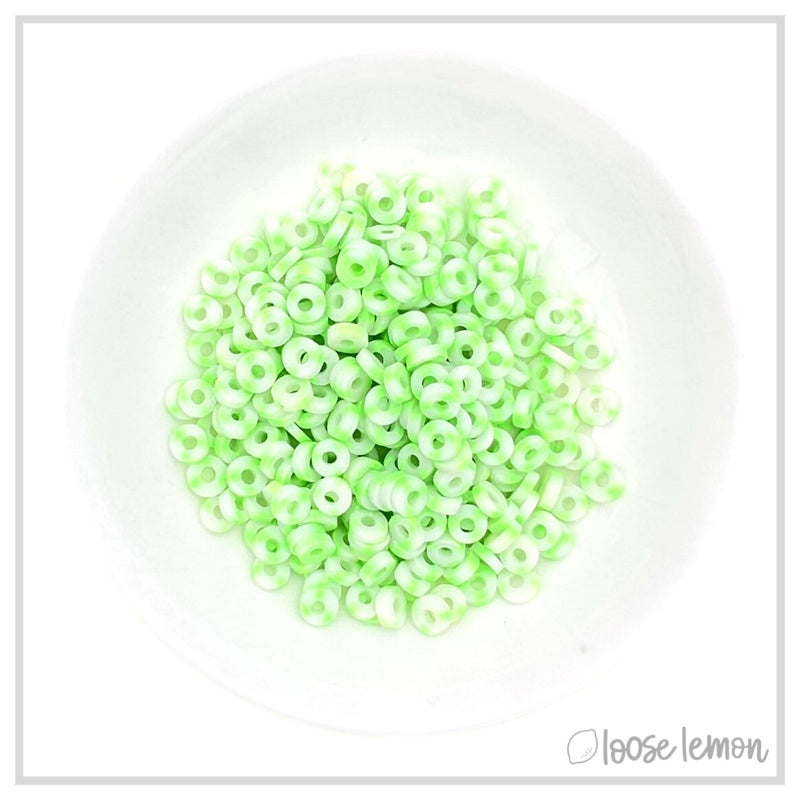 Flat Beads | Glow Lime