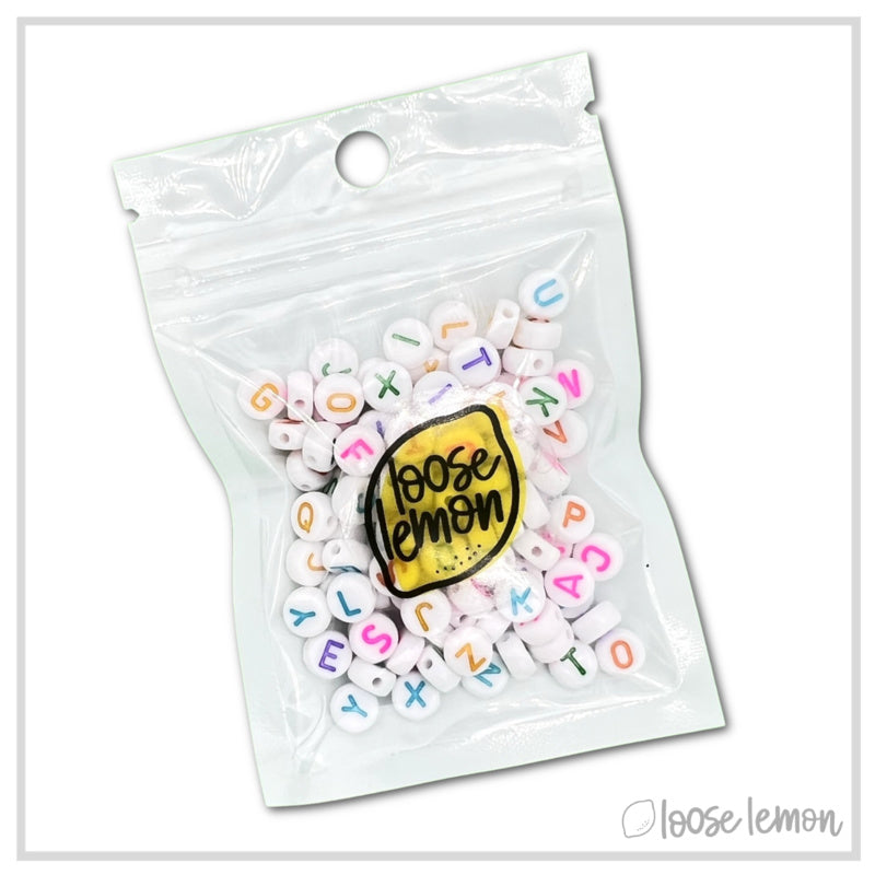 Letter Beads | Round Colour