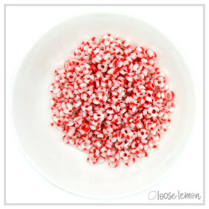 Flat Beads | Glow Red