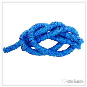 Flat Beads | All Blue Denim
