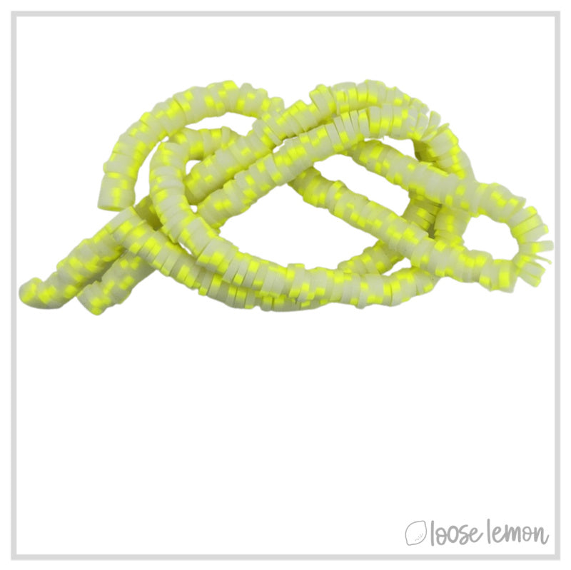 Flat Beads | Glow Yellow
