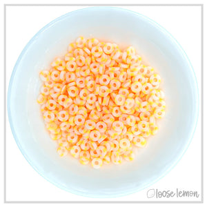 Flat Beads | Glow Orange