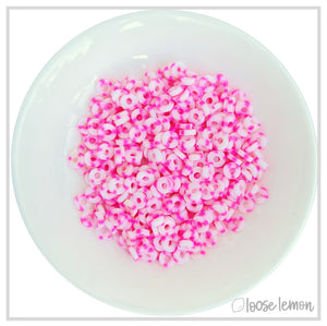 Flat Beads | Glow Dk Pink