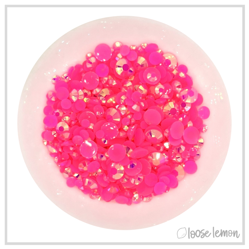 Letter Beads  Hot Pink - Loose Lemon Crafts