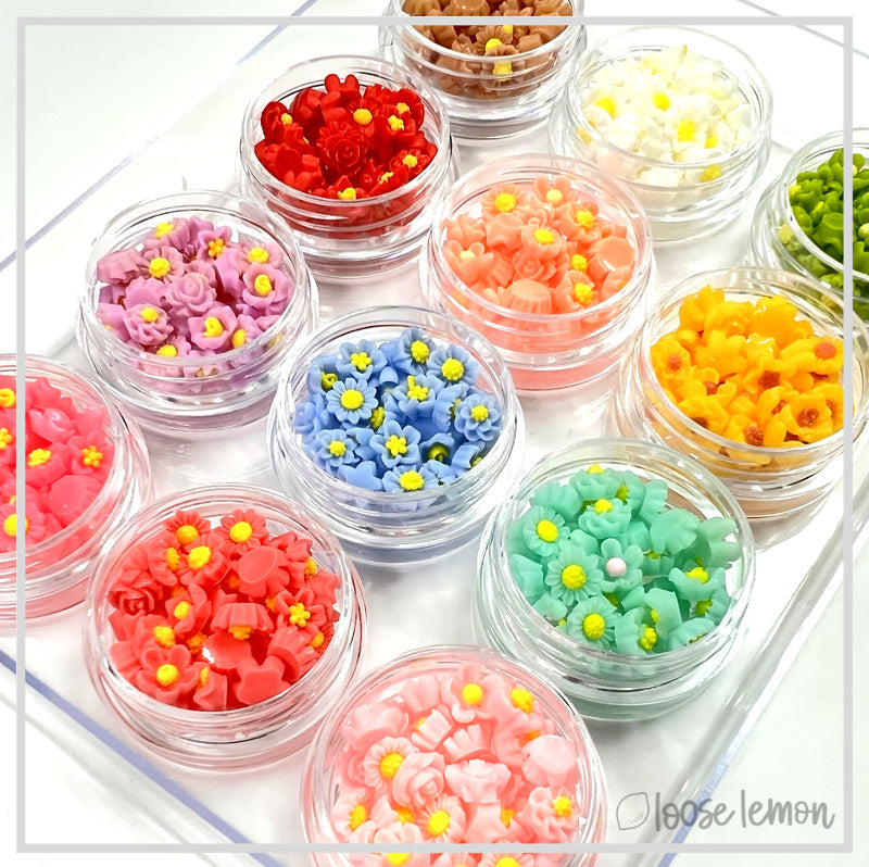 Mini Resin Flowers  | Mixed Box