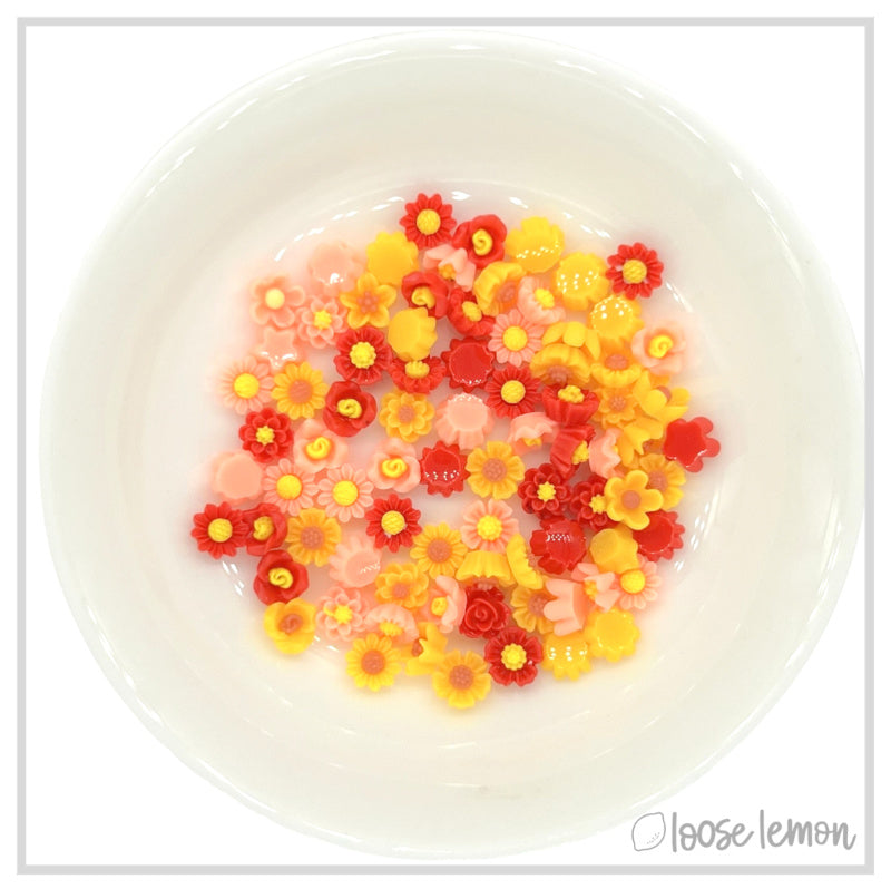 Mini Resin Flowers  | Summer Mix