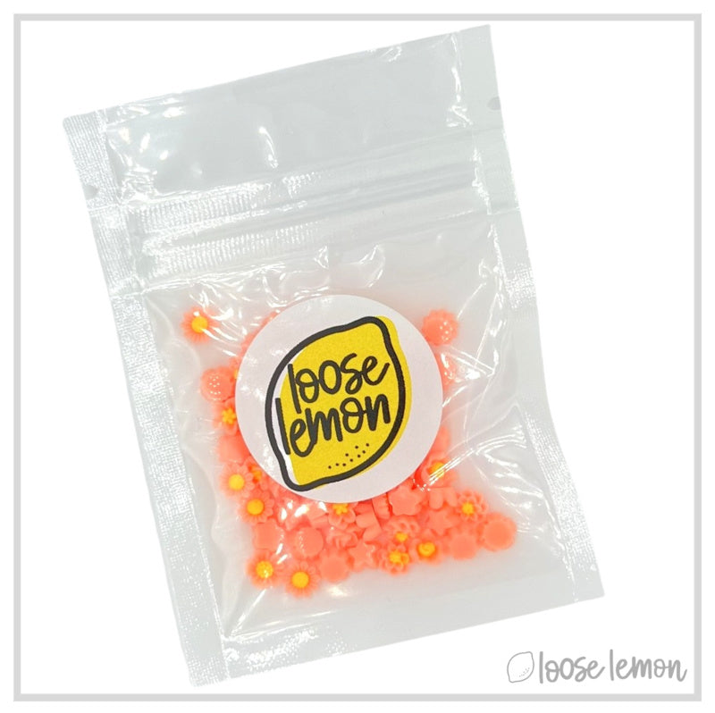 Mini Resin Flowers  | Peach