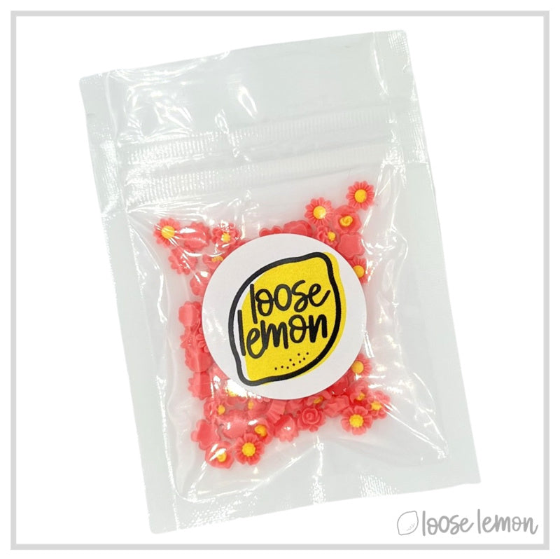 Mini Resin Flowers  | Rouge