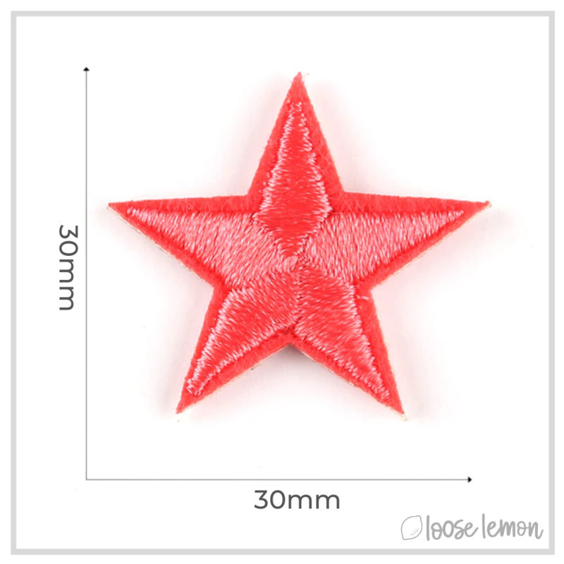 Star Patches  Pastel Mix X 10 - Loose Lemon Crafts