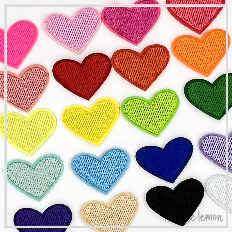 Heart Patches X 20 - Loose Lemon Crafts