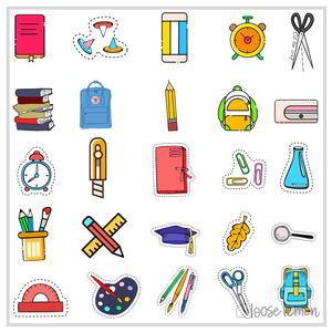 50 Sticker Set | School Days