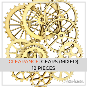 Clearance | Gears Mixed (12 Pieces)