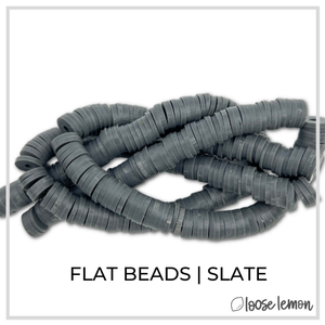 Flat Beads | Slate