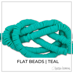 Flat Beads | Teal