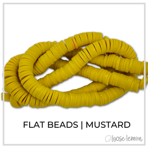 Flat Beads | Mustard