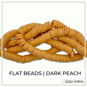 Flat Beads | Dark Peach