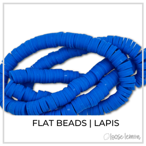 Flat Beads | Lapis