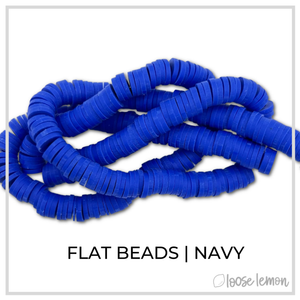 Flat Beads | Navy