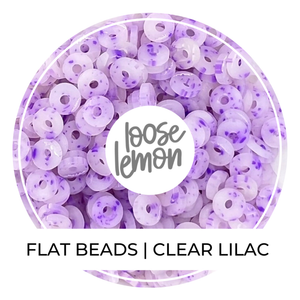 Flat Beads | Clear Lilac