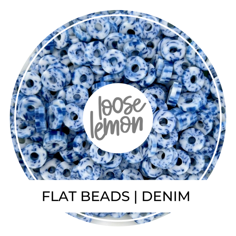 Flat Beads | Denim